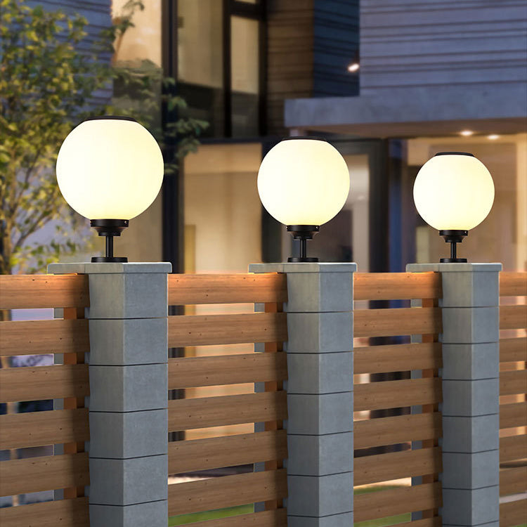 Contemporary Pillar Lamp Minimalist Outdoor Light for Garden