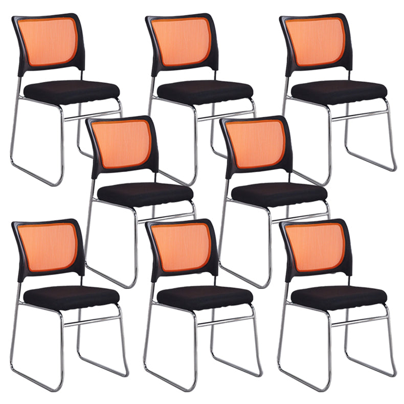 Modern Desk Chair Mesh Computer Chair Mid-Back Armless Chair