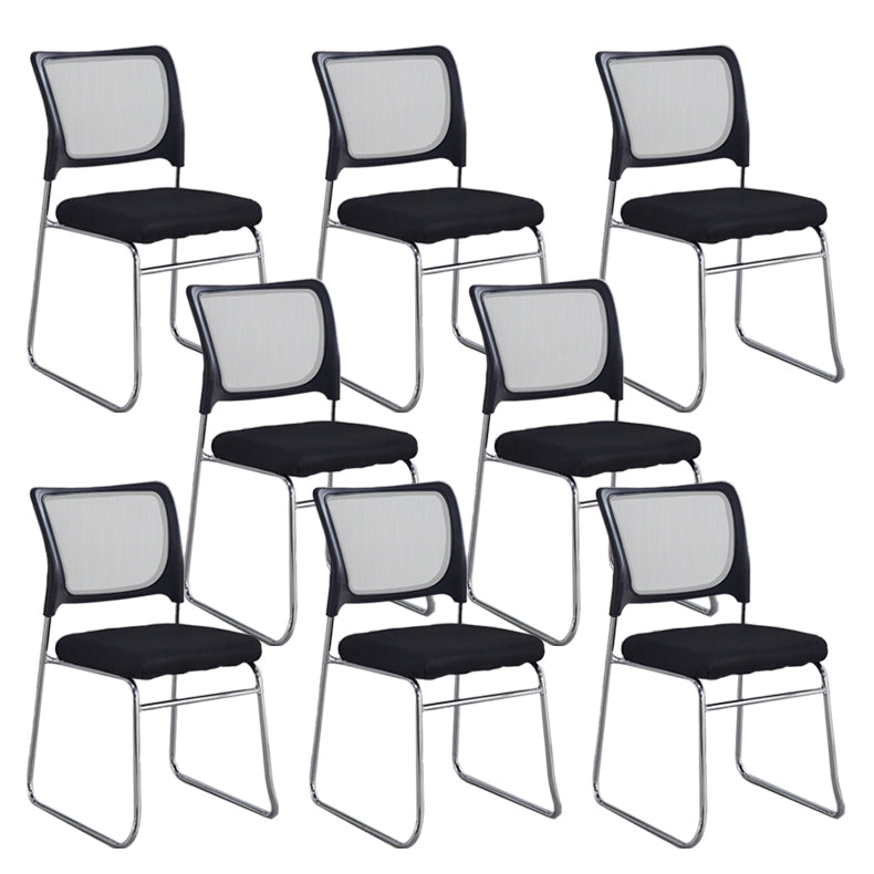 Modern Desk Chair Mesh Computer Chair Mid-Back Armless Chair