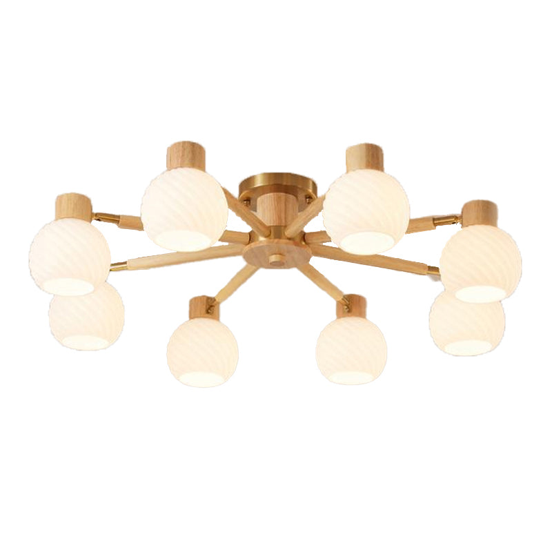 Wood Chandelier Light Modern Style Chandelier Pendant Light for Dining Room