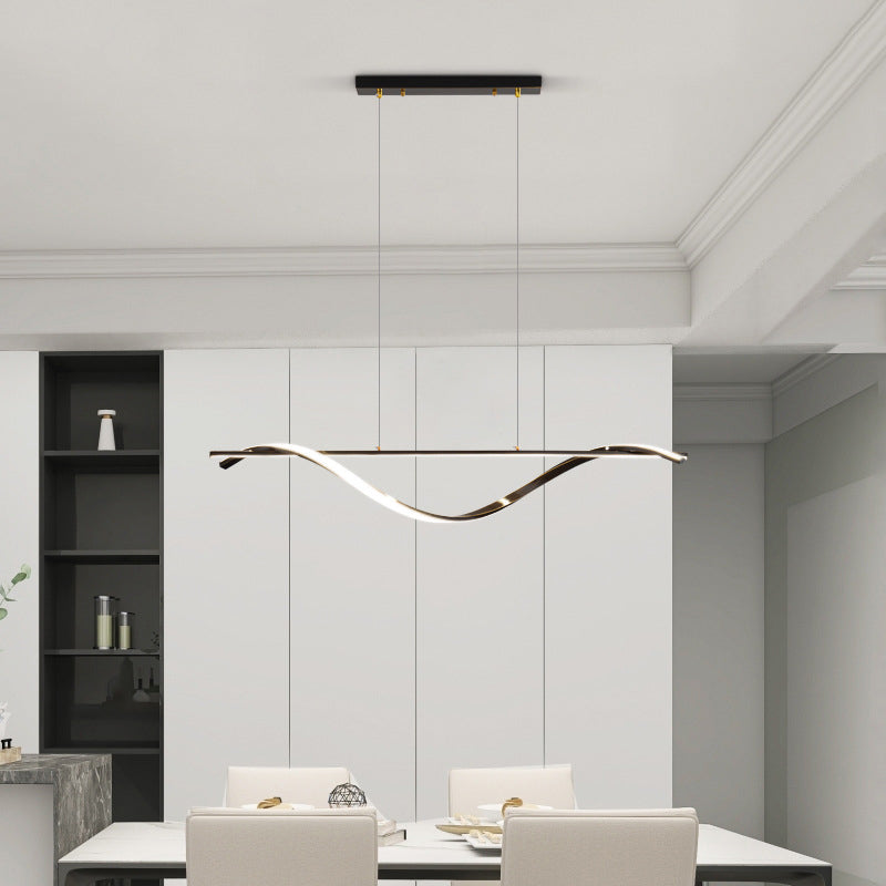 2-Light Geometric Island Lighting Modern Metal Island Pendant Lights