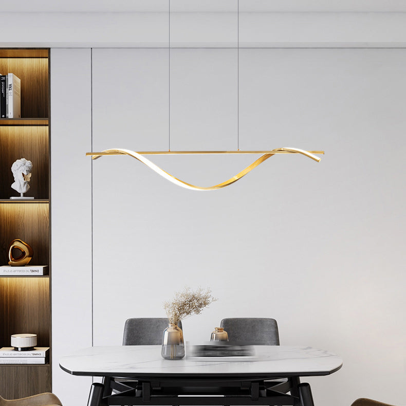 2-Light Geometric Island Lighting Modern Metal Island Pendant Lights