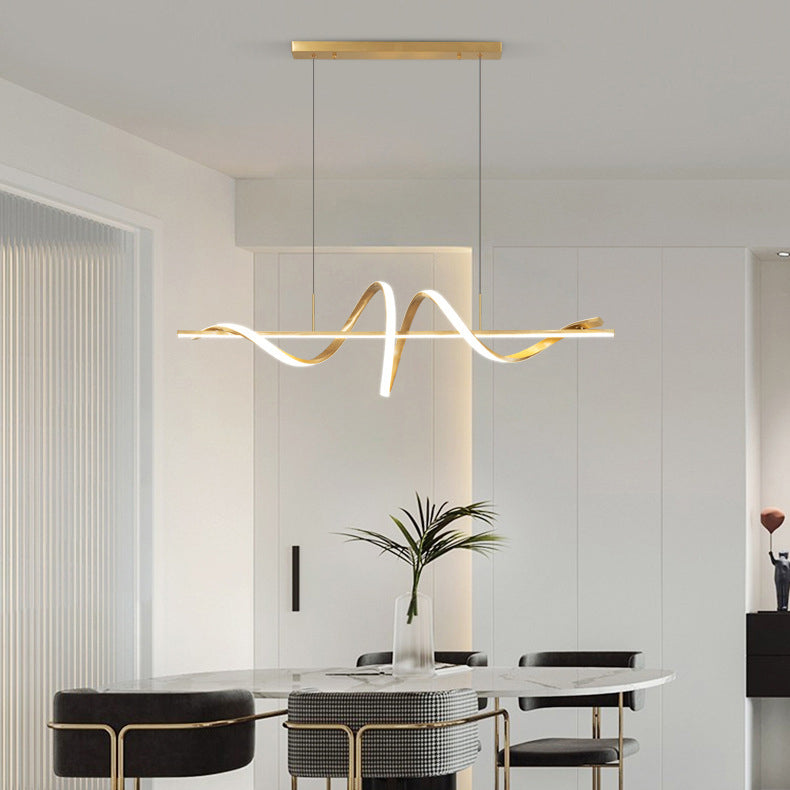 2-Light Geometric Island Pendant Lighting Modern Metal Island Light Fixtures