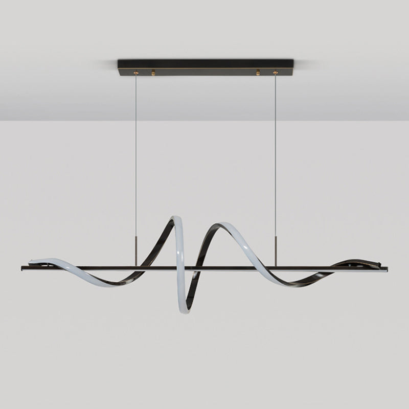2-Light Geometric Island Pendant Lighting Modern Metal Island Light Fixtures