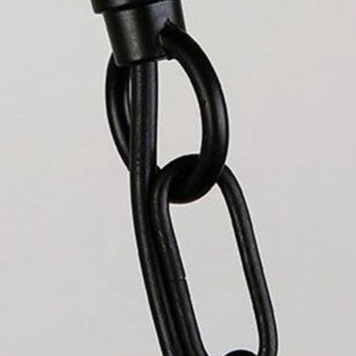 Industrial Hanging Ceiling Light Metal Pendant Lighting Fixtures in Black Finish