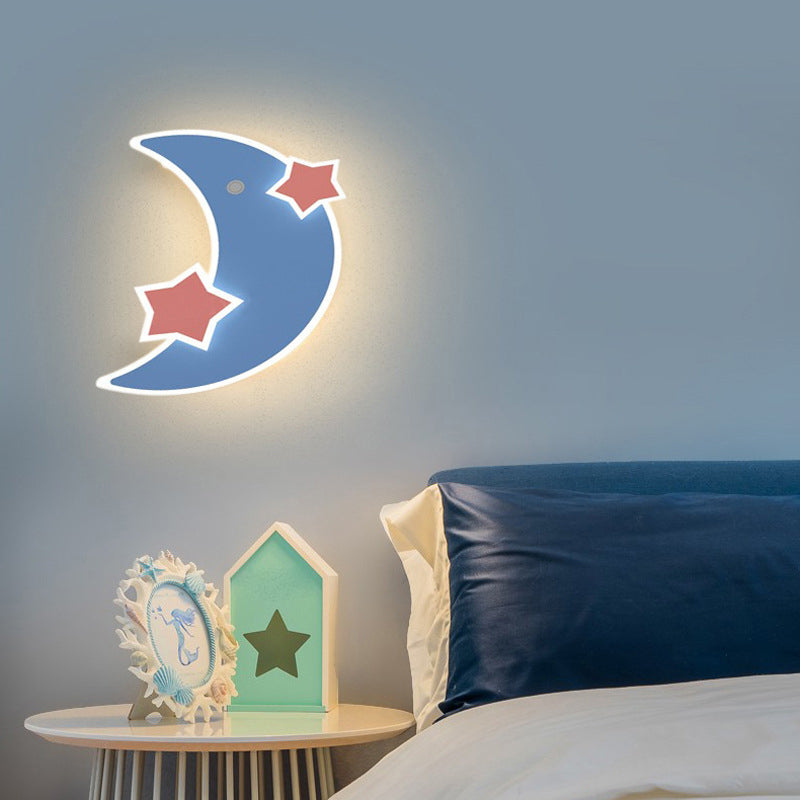 Nordic Style Metal Wall Light Acrylic Shade Wall Lamp for Children's Room