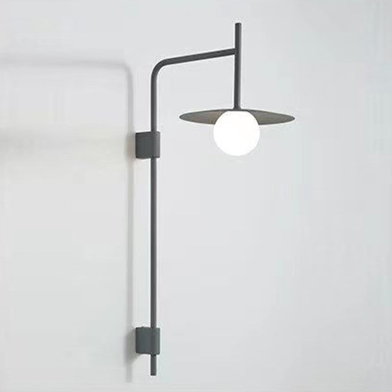 Industrial Style Clad Cone Wall Sconce Metal 1 Light Sconces for Dining Room