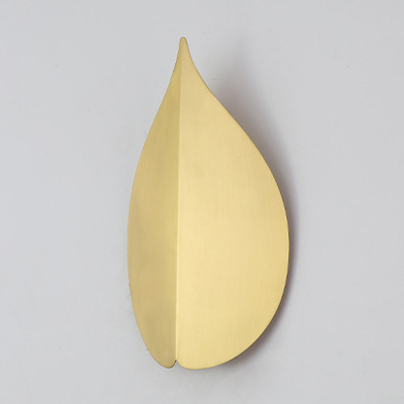 Leaf Shape 1 - Light Wall Mount Light Solid Brass LED Post Modern Wall Light in Gold