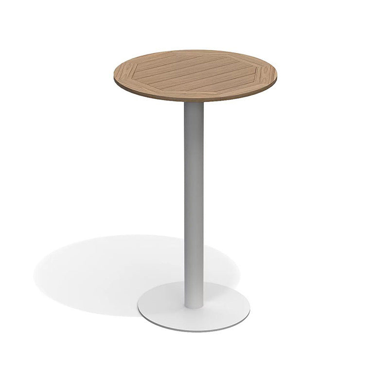 Industrial Round Bar Table Set 1/2/3 Pieces Metal Bar Table Set for Outdoor