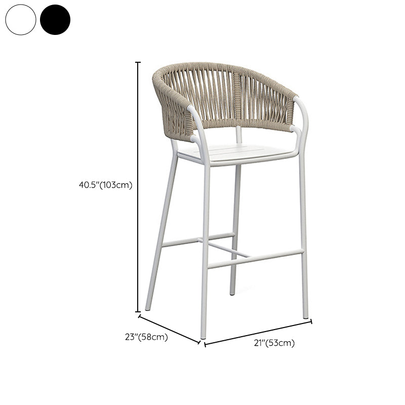 Industrial Round Bar Table Set 1/2/3 Pieces Metal Bar Table Set for Outdoor