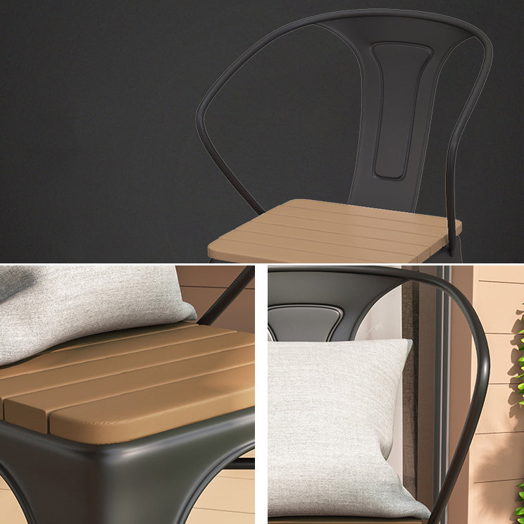 Modern Round Dining Set 1/2/3/5 Pieces Reclaimed Wood Dining Set for Outdoor