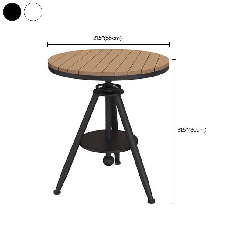 Modern Round Dining Set 1/2/3/5 Pieces Reclaimed Wood Dining Set for Outdoor