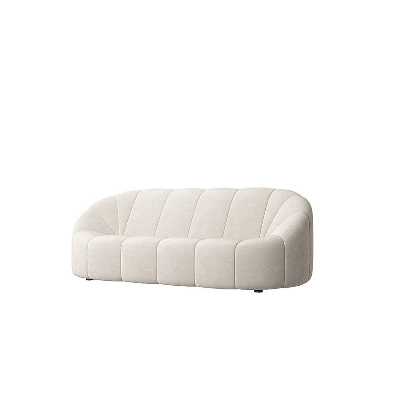 Contemporary Sloped Arms Sofa with Tight Back for Living Room