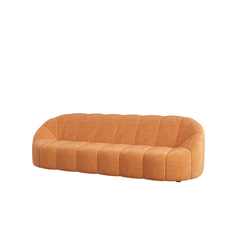 Contemporary Sloped Arms Sofa with Tight Back for Living Room