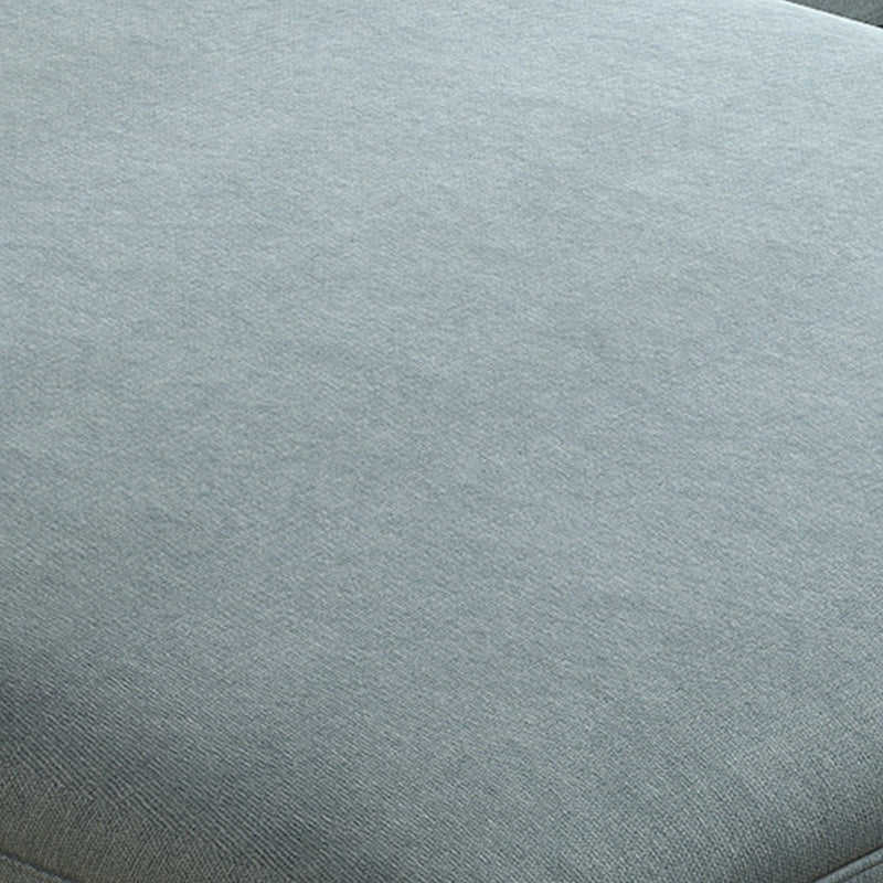 Square Arm Sectional Nordic 4-seater Fabric Sectional with Bolster Pillows