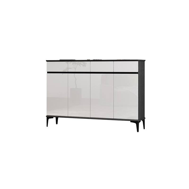 Modern Simple 39.4" Tall Cabinet 2/34 - Drawer Gray and Black Storage Cabinet