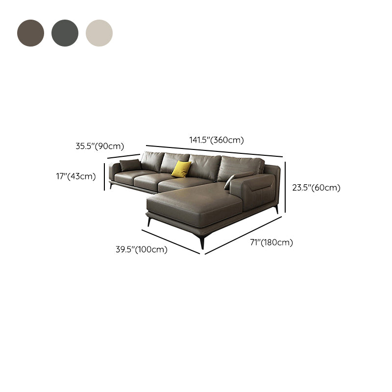 Nordic Pillows Recessed Arm Living Room Faux Leather Stationary Seating