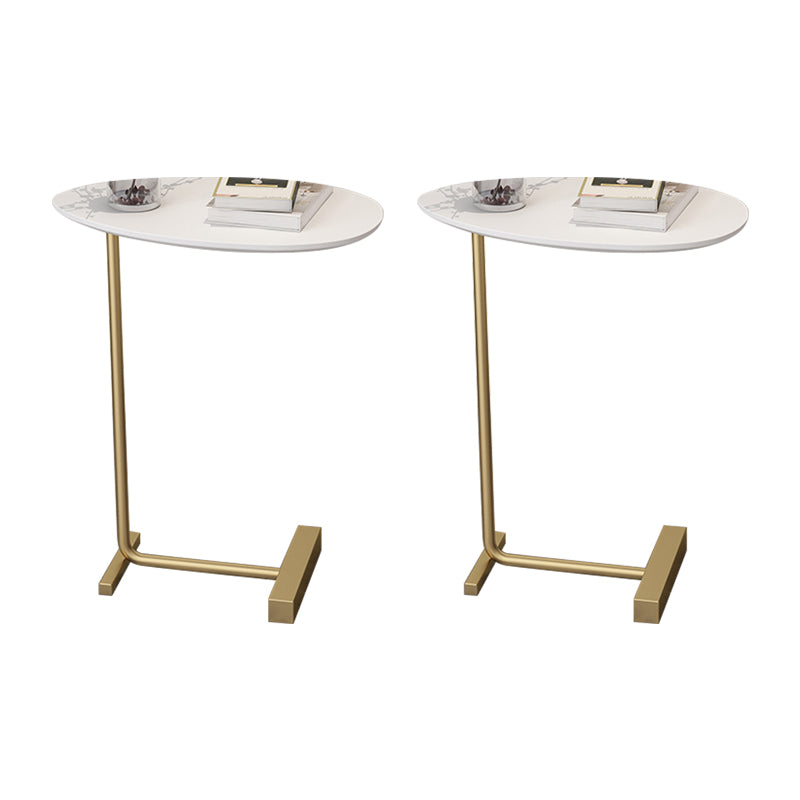 23.6inch Tall Modern C Corner Table Solid Wood Side End Table