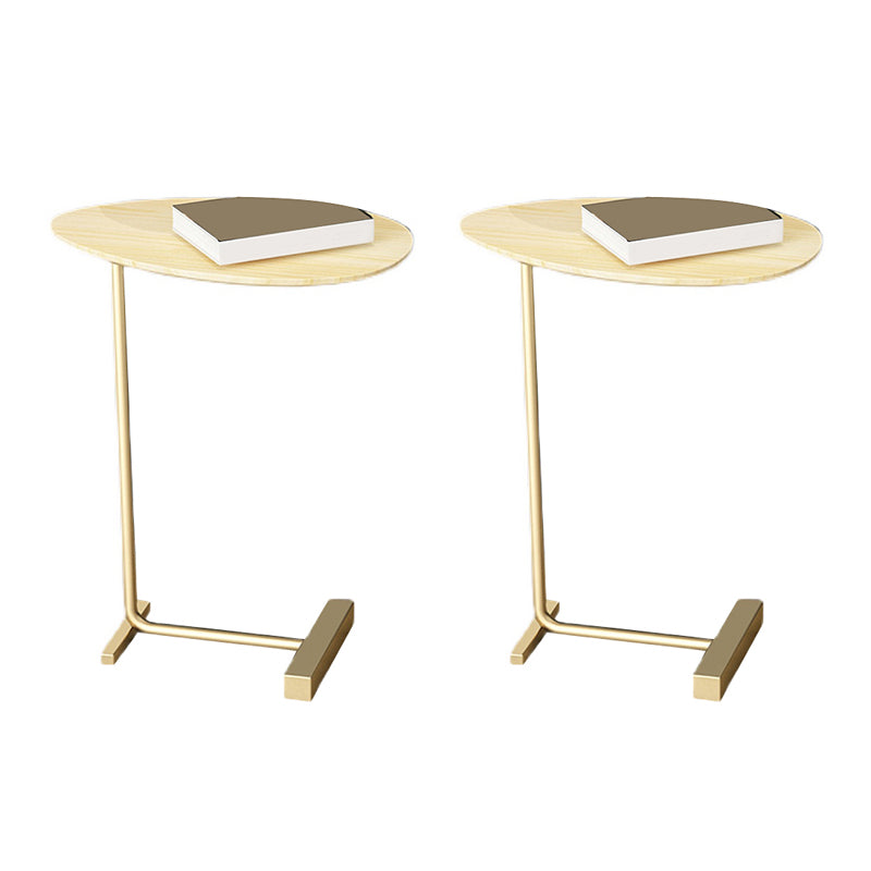 23.6inch Tall Modern C Corner Table Solid Wood Side End Table