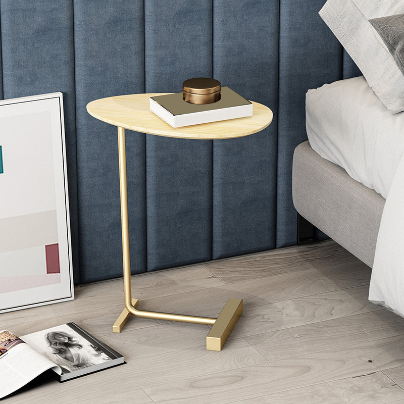 23.6inch Tall Modern C Corner Table Solid Wood Side End Table