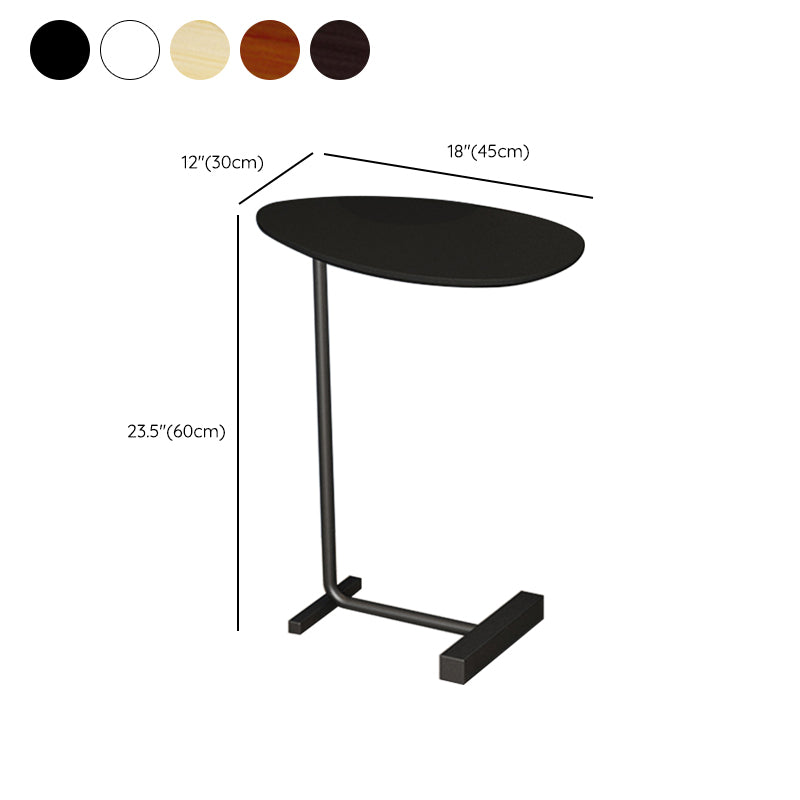 23.6inch Tall Modern C Corner Table Solid Wood Side End Table