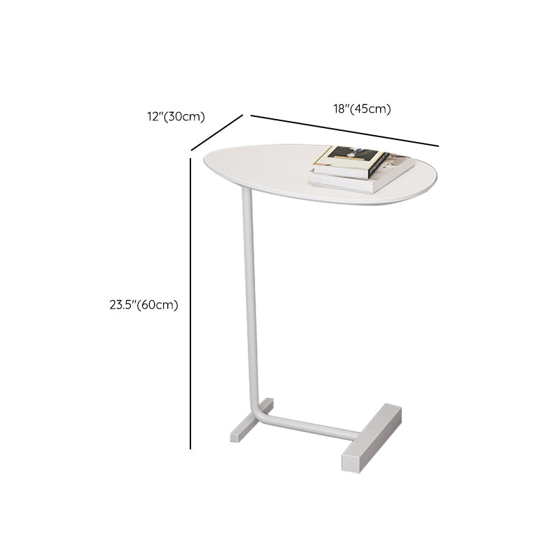 23.6inch Tall Modern C Corner Table Solid Wood Side End Table