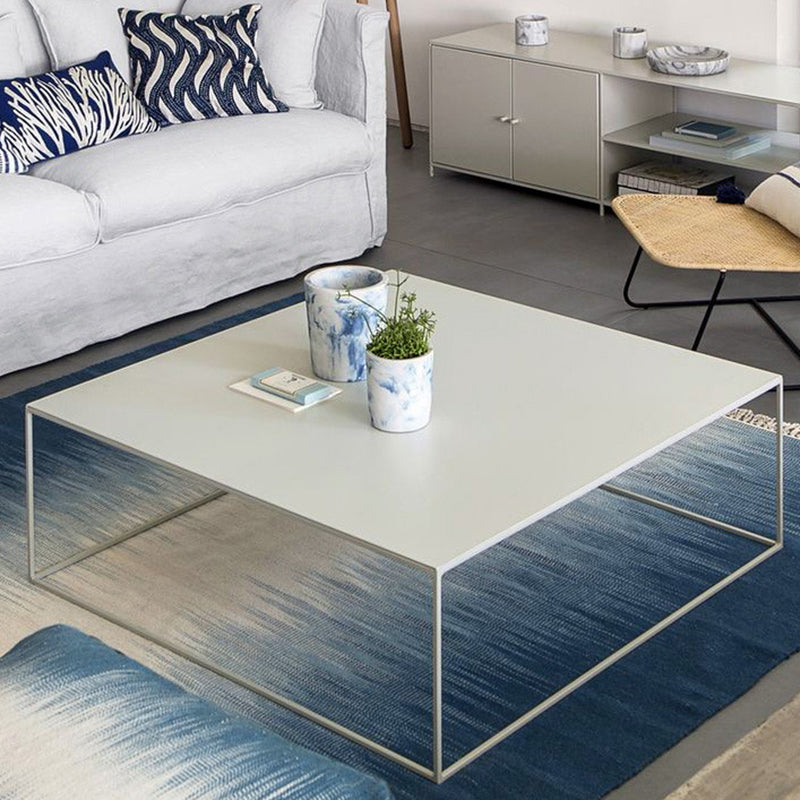Frame Base Coffee Table Extendable Square Metal Cocktail Table