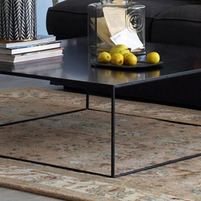 Frame Base Coffee Table Extendable Square Metal Cocktail Table