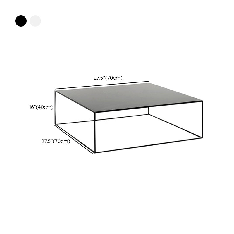 Frame Base Coffee Table Extendable Square Metal Cocktail Table