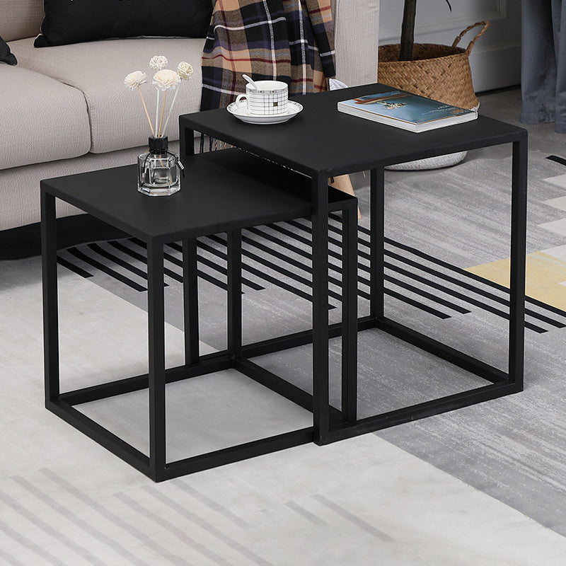 Frame 2 Nesting Coffee Table Mid-Century Metal Square Cocktail Table
