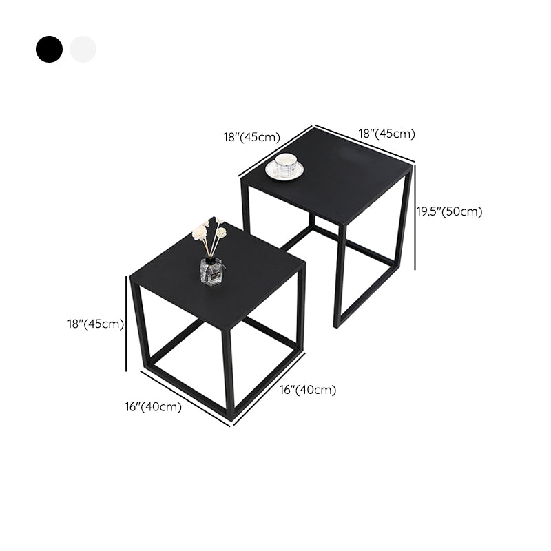 Frame 2 Nesting Coffee Table Mid-Century Metal Square Cocktail Table