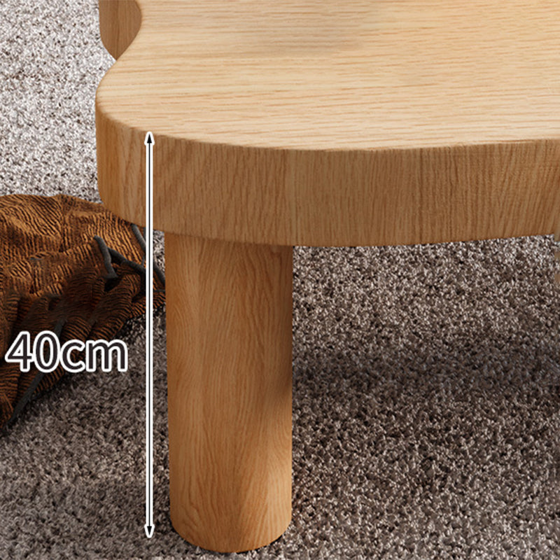 Nordic Coffee Table 3 Legs Solid Wood Geometric Single Coffee Table