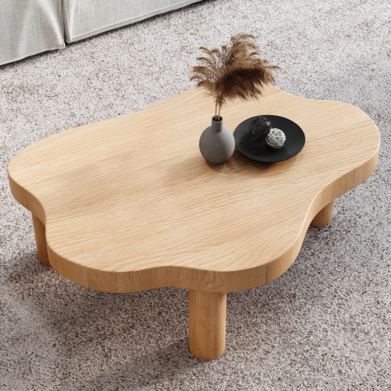 Nordic Coffee Table 3 Legs Solid Wood Geometric Single Coffee Table
