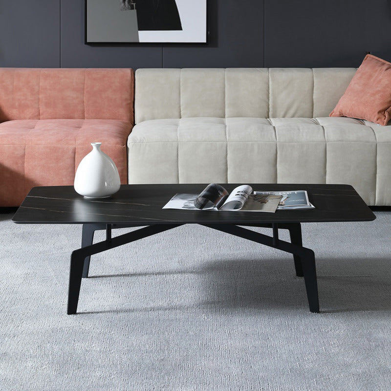 4 Legs 1 Single Coffee Table 16.14" High Metal Cocktail Table