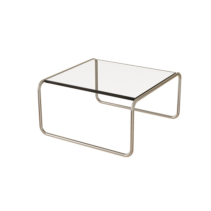 Square Steel Sled Coffee Table Modern 2 Nesting Cocktail Table