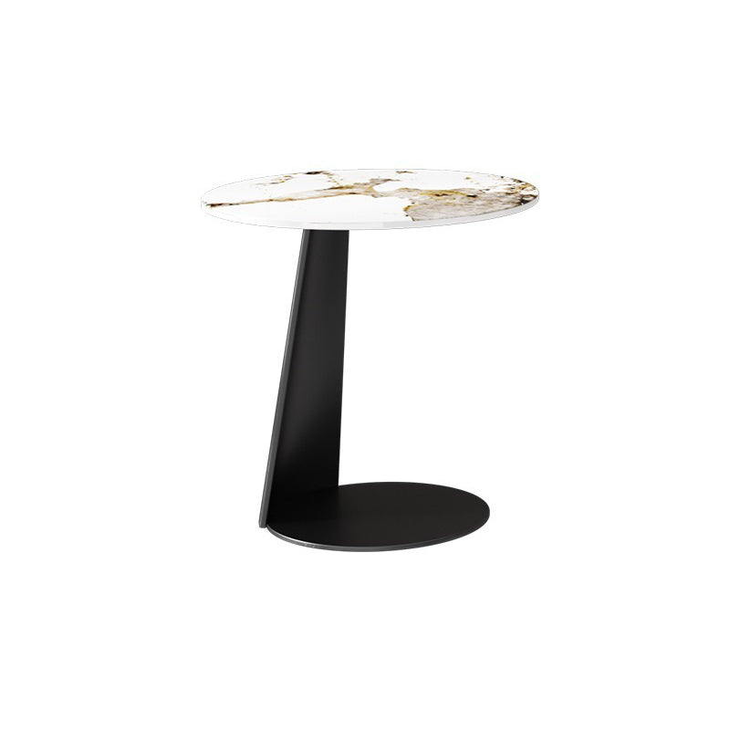 Glam Cocktail Table Pedestal/3 Legs Slate Round Single Coffee Table