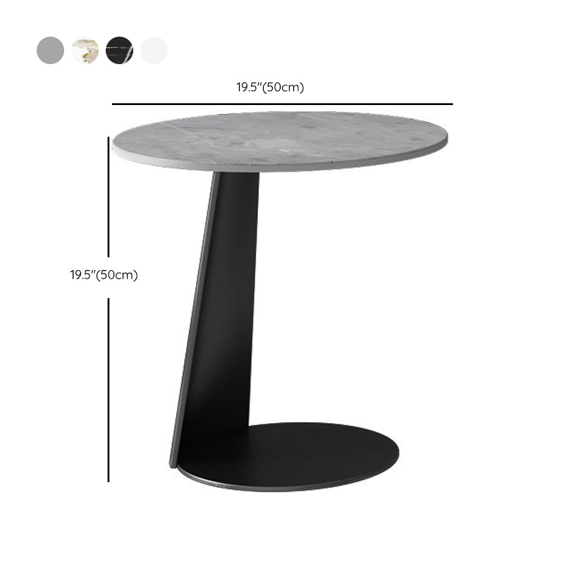 Glam Cocktail Table Pedestal/3 Legs Slate Round Single Coffee Table