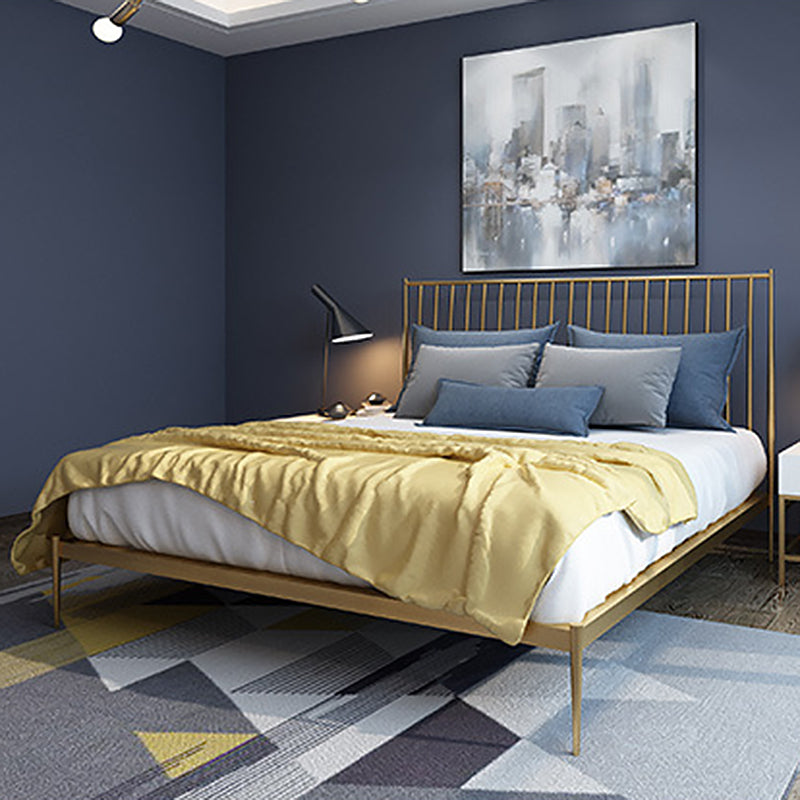 Metal Headboard Standard Bed Open-Frame Bed with Custom Legs