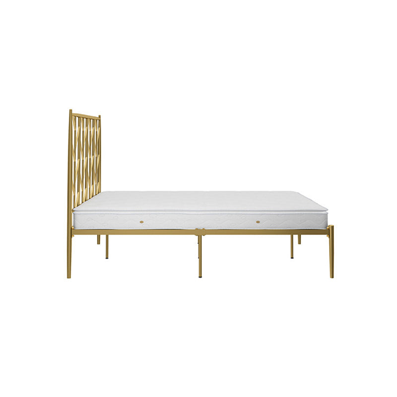 Metal Headboard Standard Bed Rectangular Bed with Custom Legs