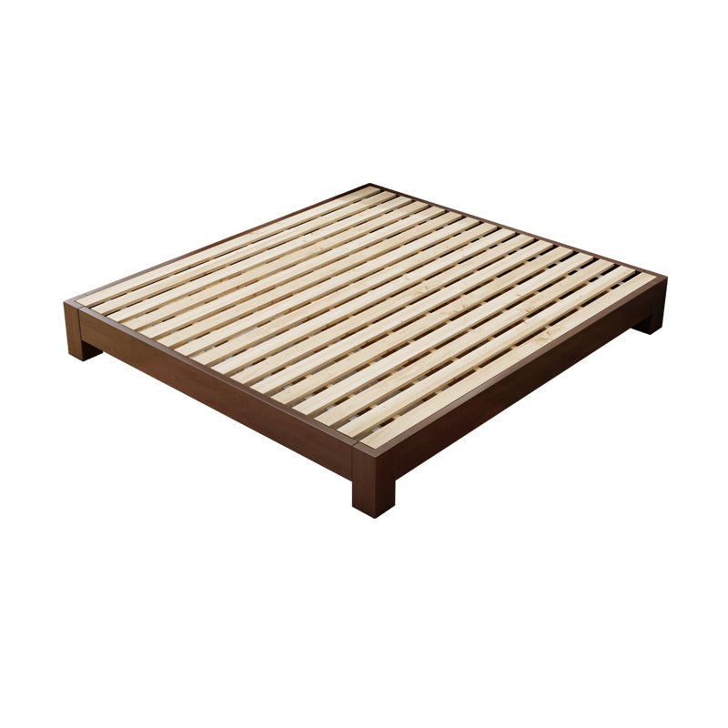 Scandinavian 9.84 " Tall Solid Color Wooden Platform Bed Frame