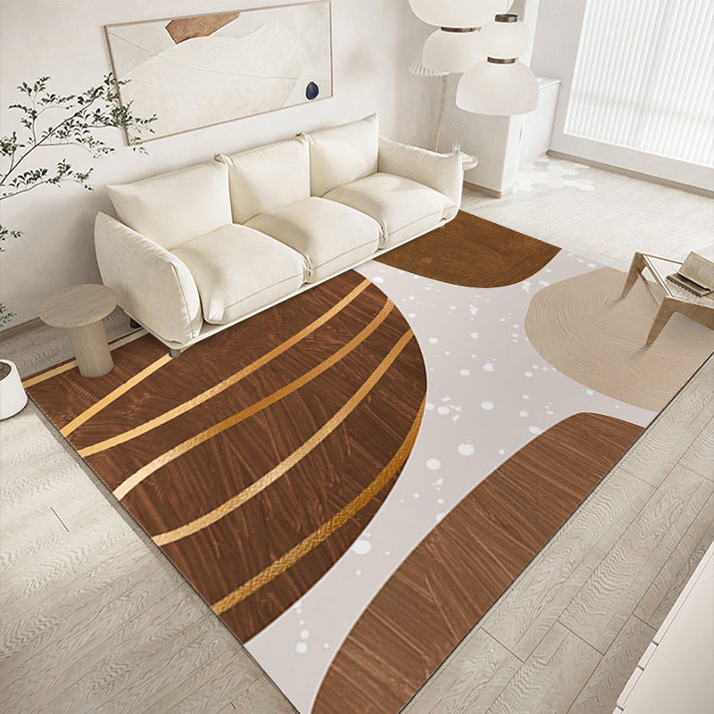 Modern Pink Carpt Polyester Color Block Carpet Stain Resistant Carpet for Home Decor