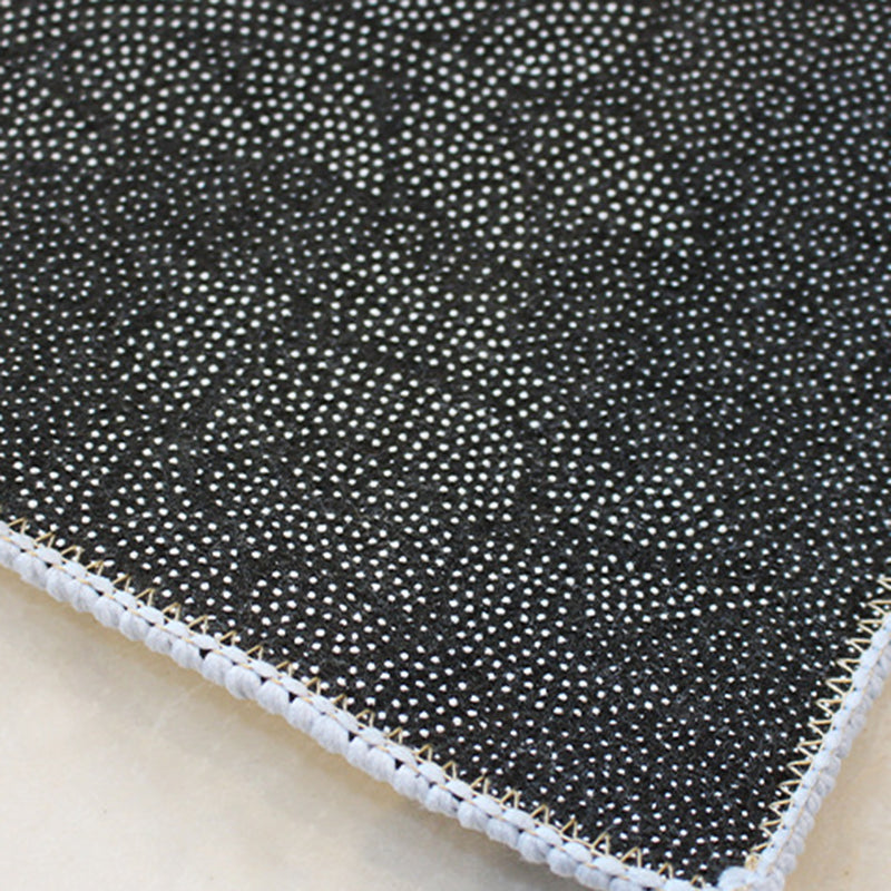 Green Modern Rug Polyester Circle Rug Stain Resistant Rug for Home Decor