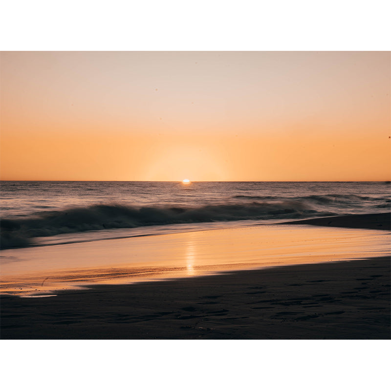 Modern Style Photography Wall Mural Wallpaper Sunset Scenery Bedroom Wall Mural
