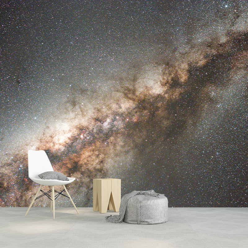 Mysterious Starry Sky Mural Wallpaper Environment Friendly Living Room Wall Mural