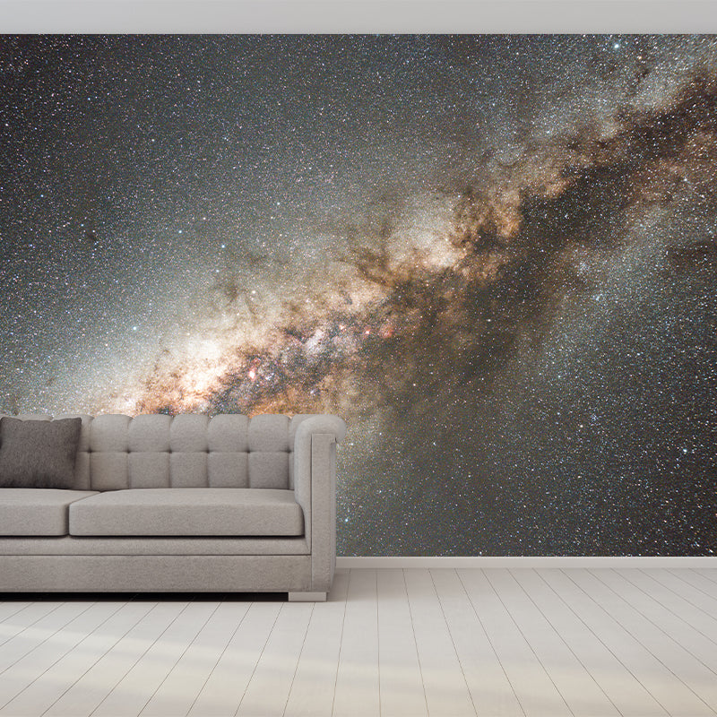 Mysterious Starry Sky Mural Wallpaper Environment Friendly Living Room Wall Mural