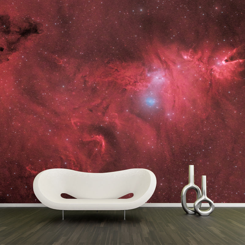 Mysterious Starry Sky Mural Wallpaper Environment Friendly Living Room Wall Mural