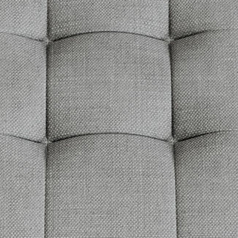 Square Pouf Ottoman Solid Color Tufted Fabric Fade Resistant Contemporary Pouf