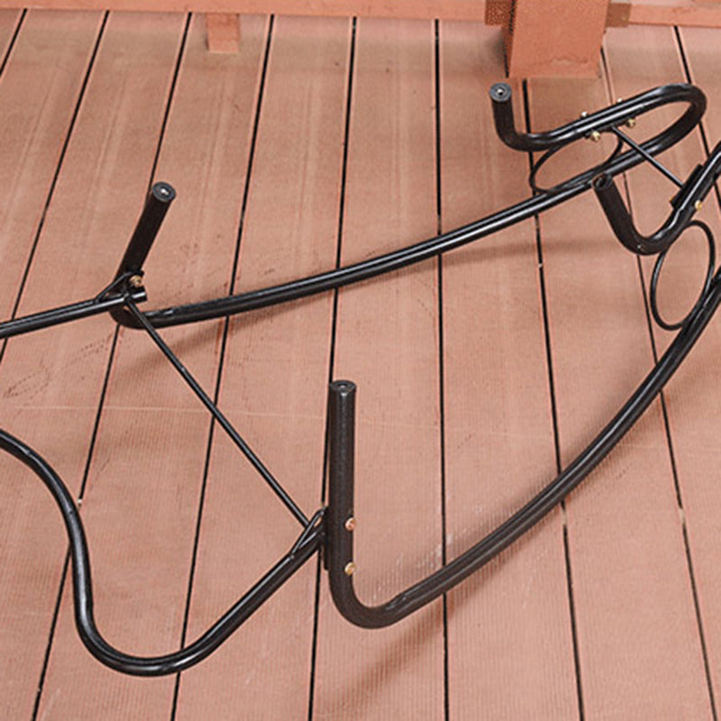 Modern Rocking Chair Wicker Woven Rope Weather-Resistant Rocker