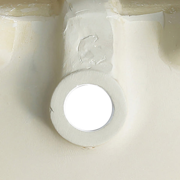 Contemporary Bathroom Sink Pop-Up Drain Porcelain Oval-Shape Vessel Lavatory Sink