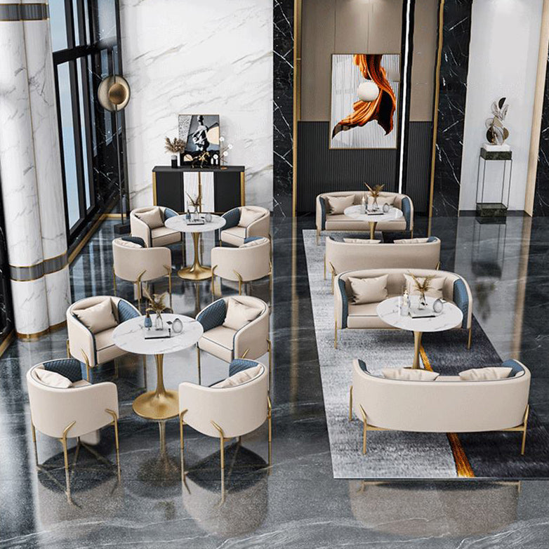 Modern Style Sintered Stone Dining Table Set White 1/2/4/5 Pieces Dining Set for Home Use